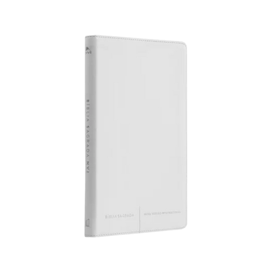 Bíblia Sagrada Slim - NVI Capa Luxo Branco