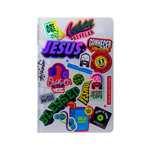 Bíblia Sticker 2.0 Branca - NVI - Jesus Copy